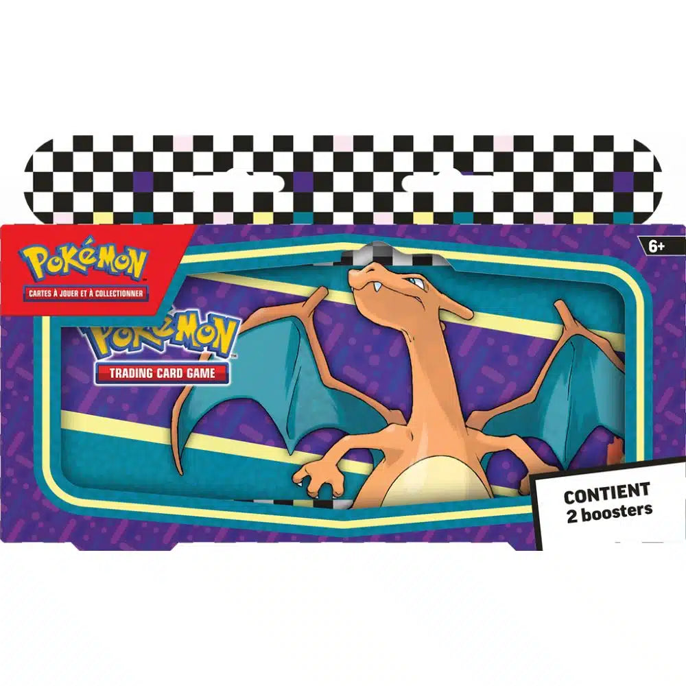 Pokémon Trousse métal - Dracaufeu (boîte & 2 boosters)